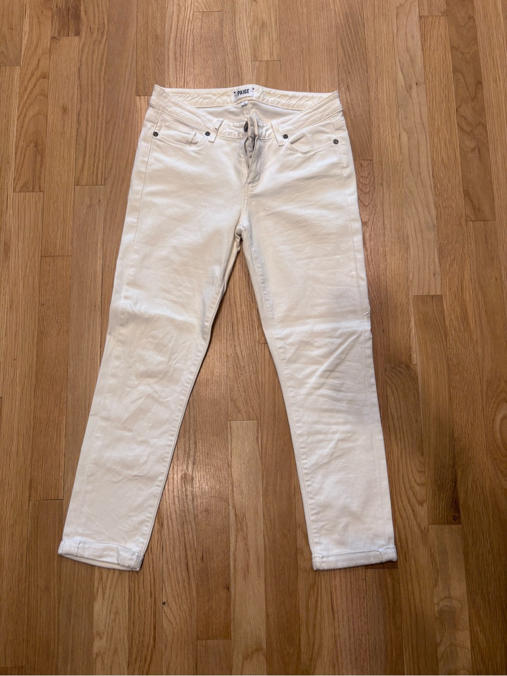 PAIGE | Skyline Crop jeans in white | sz 28